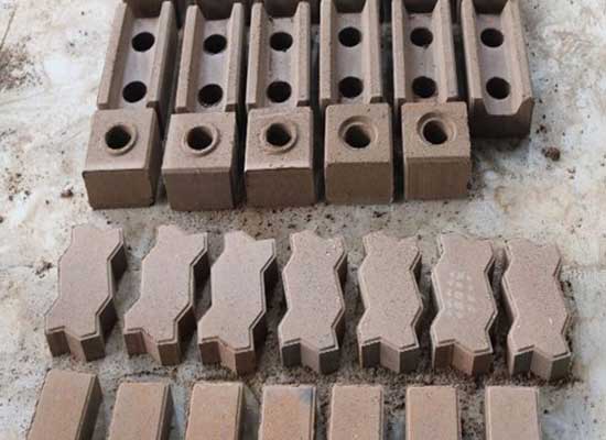 Clay brick samples