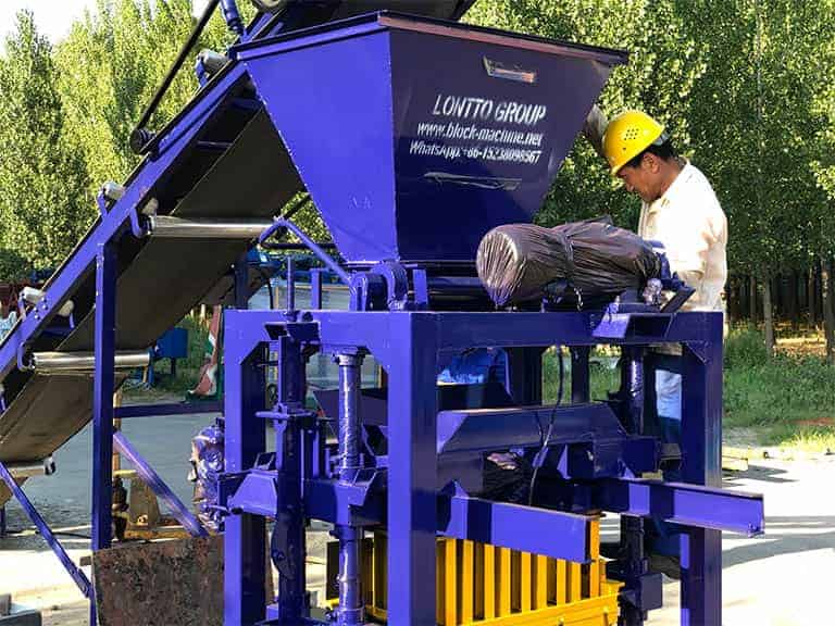 concrete block machine QT4-35 details