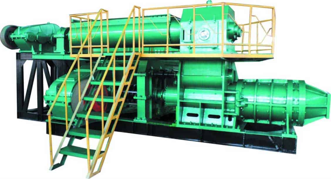 Machine sous vide pour la fabrication de briques d'argile