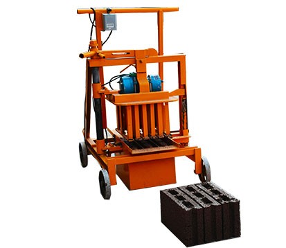 QMJ2-40 Simple Mobile Concrete Block Machine