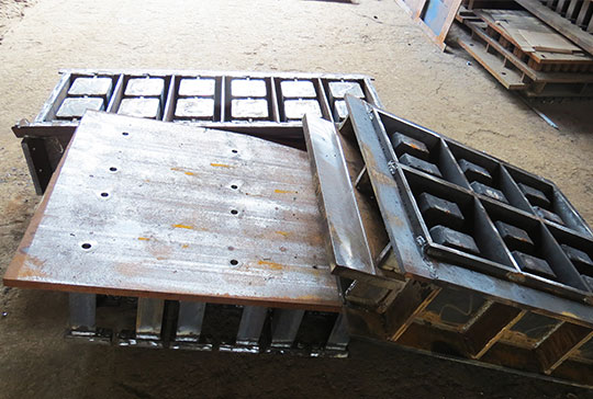 máquina bloquera alemana molde de bloque