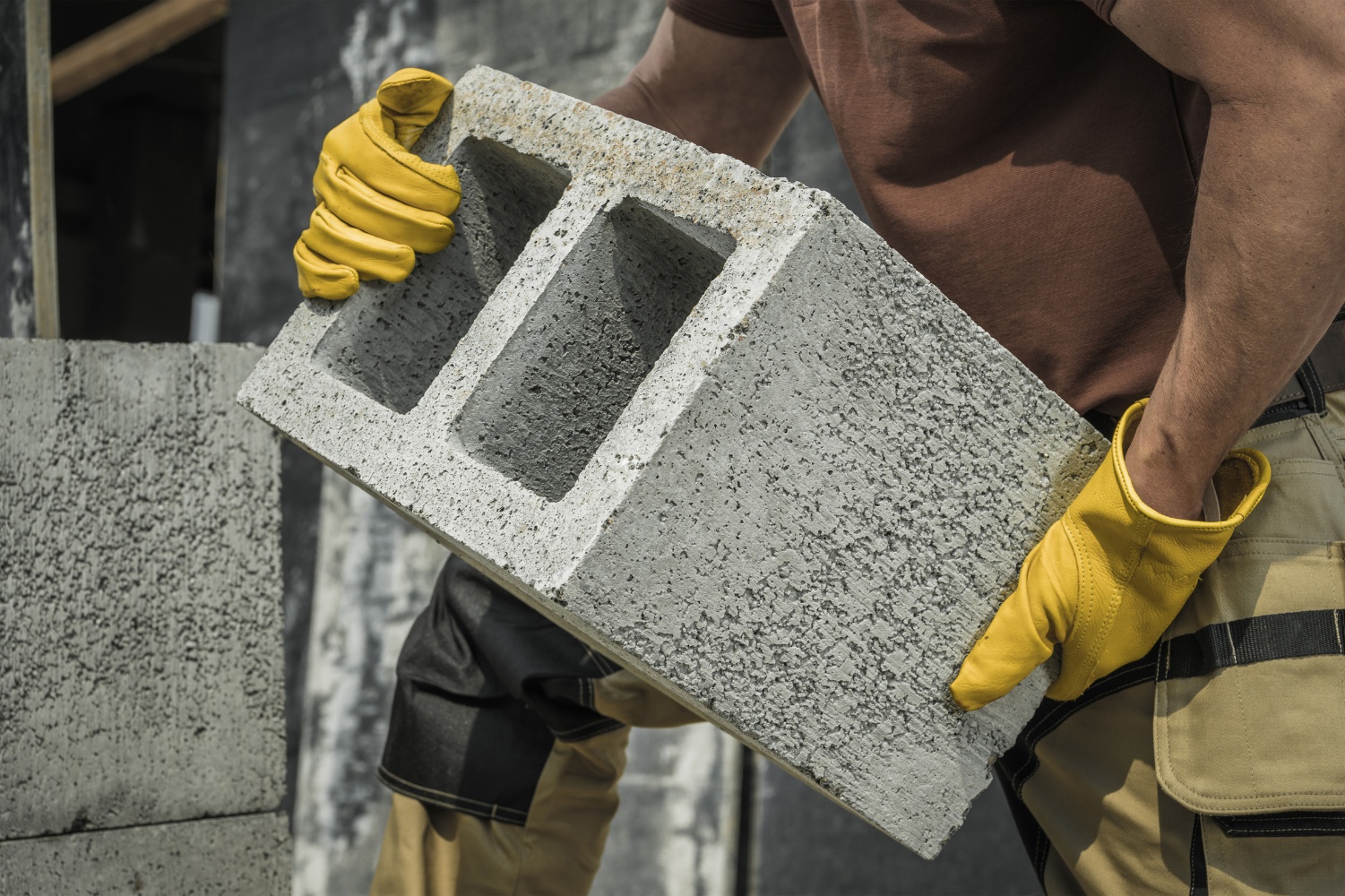 concrete hollow blocks